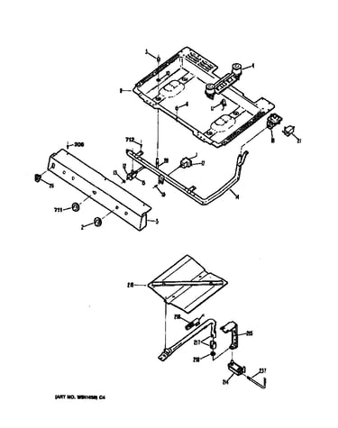 Blower/drive/gas valve/burner assembly