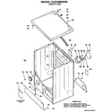 Hotpoint DLB2880DBL cabinet assembly diagram