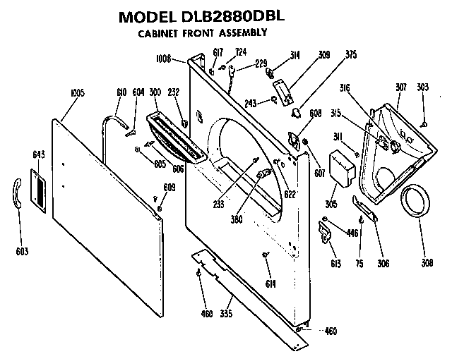 CABINET FRONT ASSEMBLY