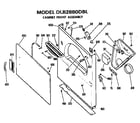 Hotpoint DLB2880DBL cabinet front assembly diagram
