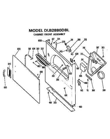 Cabinet front assembly