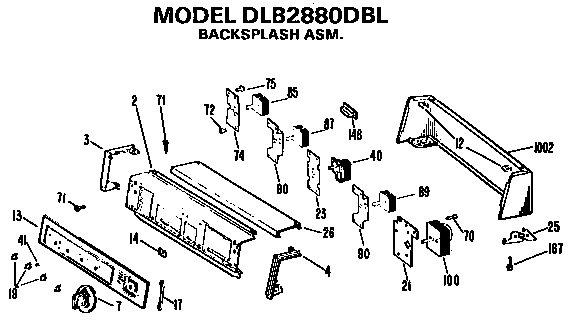 BACKSPLASH ASSEMBLY