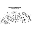 Hotpoint DLB2880DBL backsplash assembly diagram