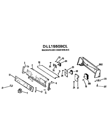 Backsplash assembly