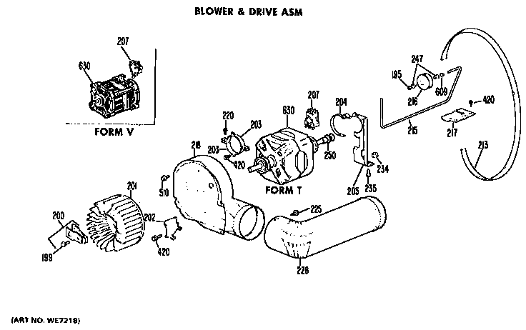 Blower/drive assembly