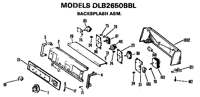 Backsplash assembly