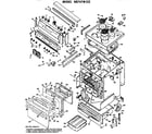 Hotpoint RB747*D2 main body/cooktop/controls diagram