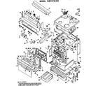 Hotpoint RB737*D2 main body/cooktop/controls diagram