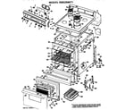Hotpoint RB528*F1 cooktop/door/control panels diagram