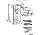 Hotpoint SSD11CFBLWH cabinet parts diagram
