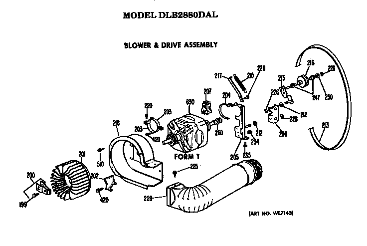 Blower and drive assembly