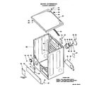 Hotpoint DLB2880DAL cabinet assembly diagram