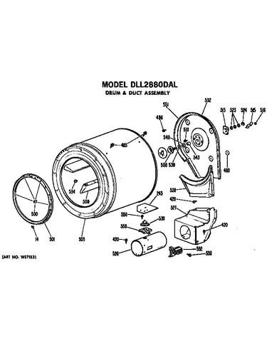 Drum and duct assembly