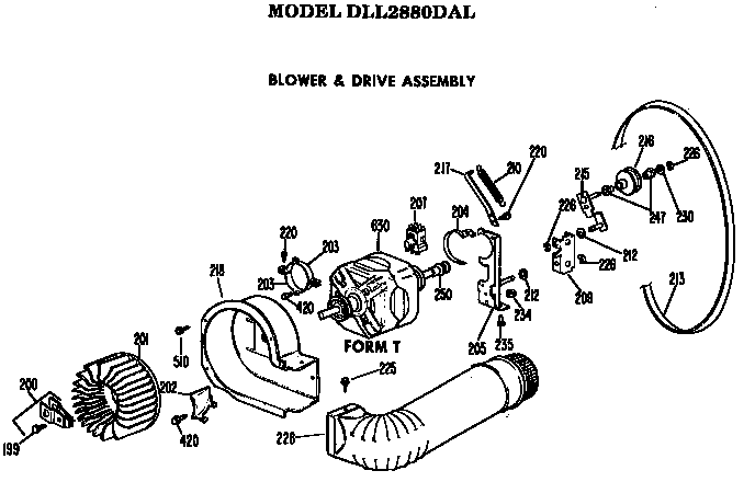 Blower and drive assembly