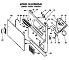 Hotpoint DLL2880DAL cabinet front diagram