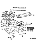 Gas valve and burner assembly