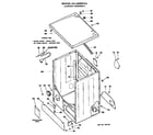 Hotpoint DLL2880DAL cabinet assembly diagram