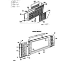 Hotpoint KJ906LTL2 grille and quick mount assembly diagram