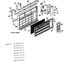 Hotpoint KF910MST1 grille assembly diagram