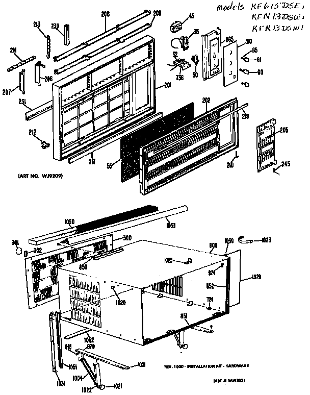 GRILLE AND CABINET ASSEMBLY