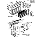 Hotpoint KFN13DSW1 grille and cabinet assembly diagram
