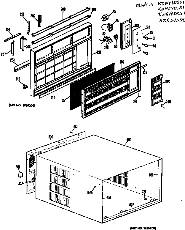 Cabinet and grille assembly