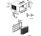 Hotpoint KX918DSE1 cabinet and grille assembly diagram