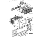 Hotpoint KQ908ASQ1 cabinet and grille assembly diagram