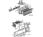 Hotpoint KQ810ASW1 grille and cabinet assembly diagram