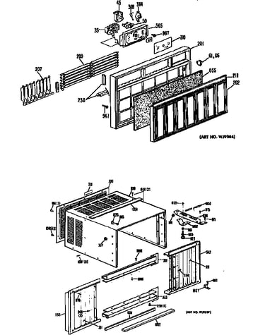 Grille and cabinet assembly