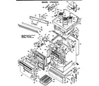 GE J765*03 cooktop/lower oven diagram