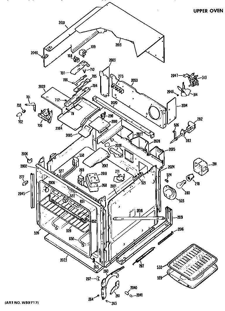 Upper oven