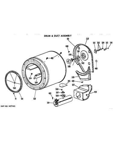 Drum and duct assembly