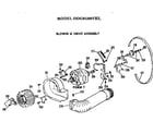 GE DDG8188VHL blower and drive assembly diagram
