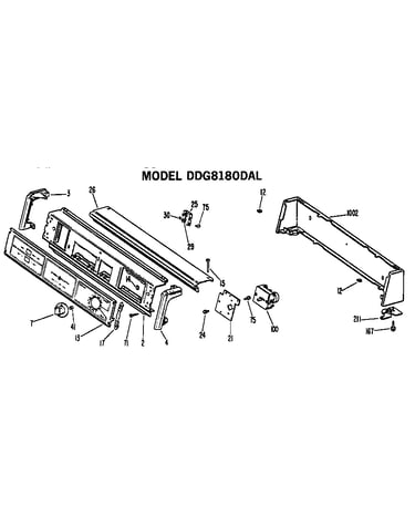 Backsplash for ddg8180dal only