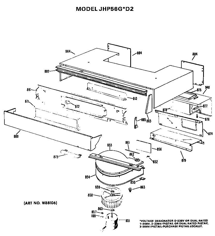 Fan and trim parts