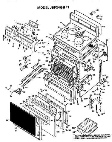 Main body/cooktop/controls