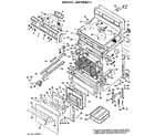 GE JBP26*F1 main body/cooktop/controls diagram