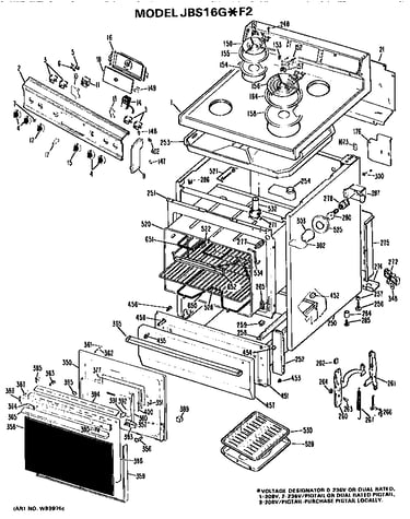 Main body/cooktop/controls