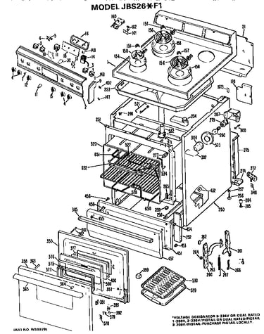 Main body/cooktop/controls