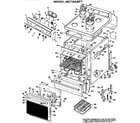 GE JBC16G*F1 main body/cooktop/controls diagram