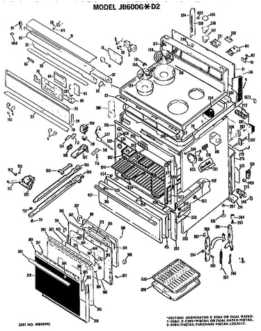 Main body/cooktop/controls