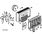 GE AT706FSK1 grille assembly diagram