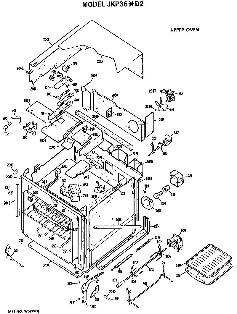 Upper oven