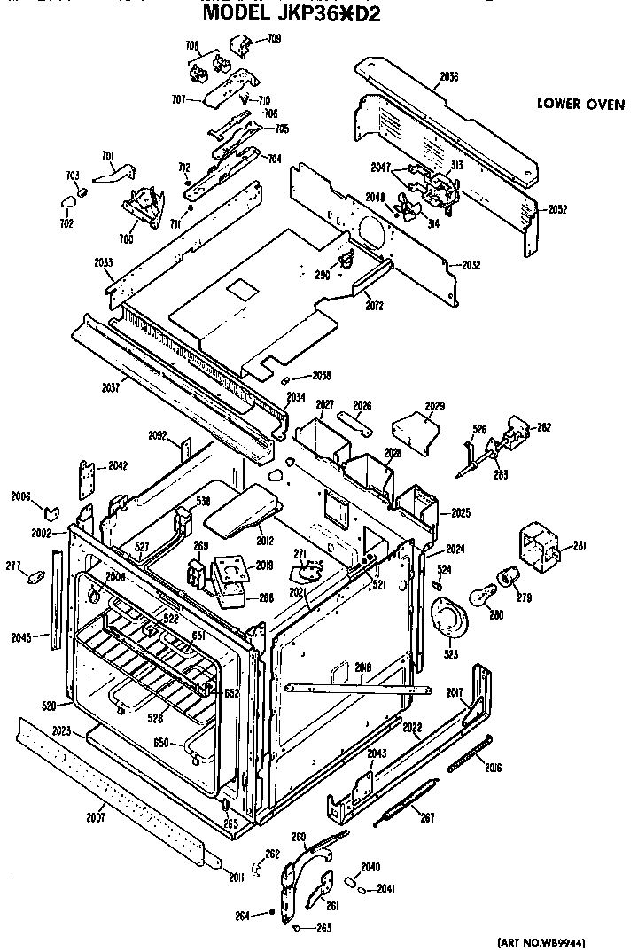 Lower oven