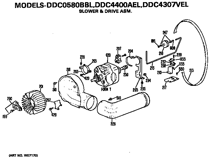 BLOWER AND DRIVE ASSEMBLY