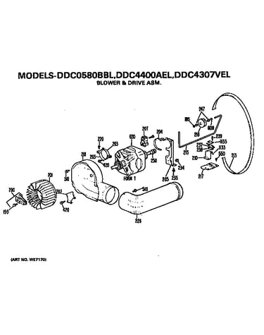 Blower and drive assembly