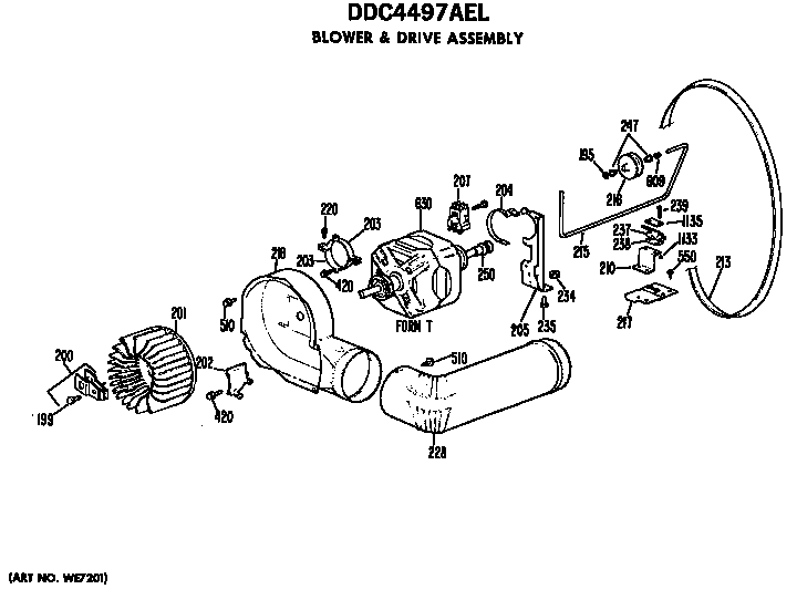 Blower and drive assembly