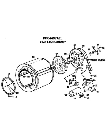 Drum and duct assembly