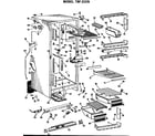 GE TBF21CNC cabinet parts diagram